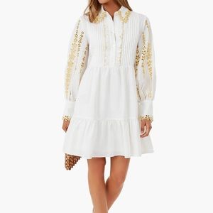 EPHEMERA
White Linen Broderie Mini Dress